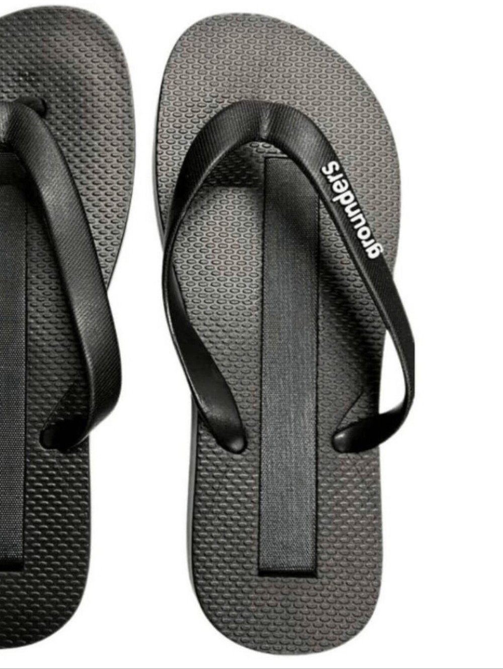 Grounders Earthing Grounding Flip Flops Black Size 6W